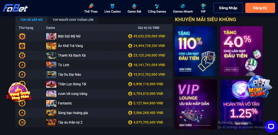 Hoàn Trả Thua Cược K066 Win